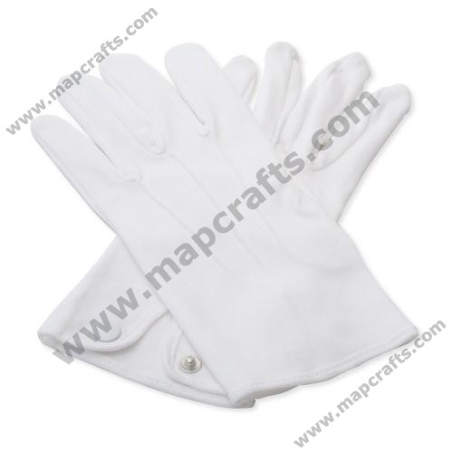 100% Cotton White Gloves