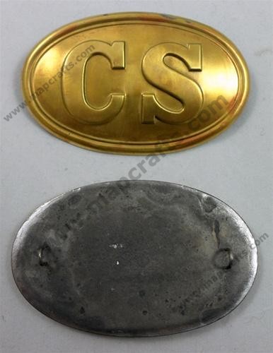 C.S. Oval Cartridge Box Plate
