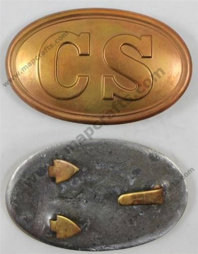 C.S. Oval Waist Belt Plate