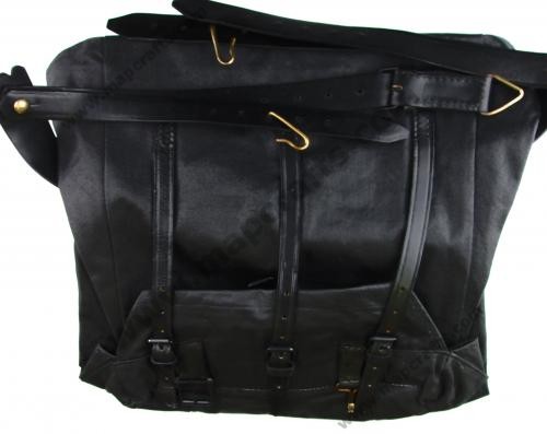 Civil War Knapsack Tarred Canvas with Leather Closures