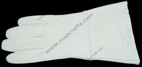Civil War gauntlets White Leather