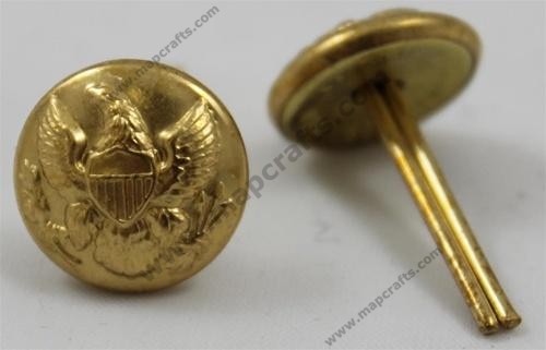 Federal Eagle Small Hat Button with Wire