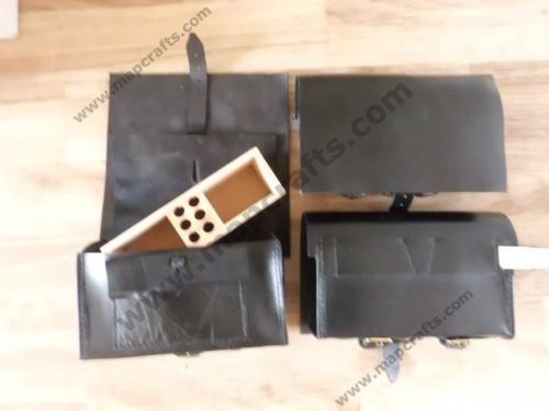 French cartridge box with wooden block