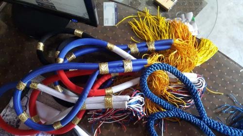 Fringed hat bands