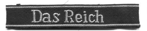 GERMAN DAS REICH CUFF TITLE