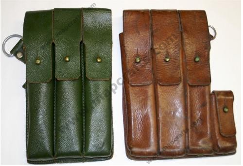 GERMAN LEATHER MP 38.40 SCHMEISSER POUCH SET
