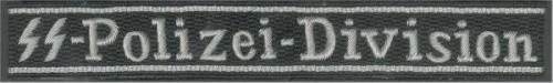GERMAN SS POLIZEI-DIVISION CUFF TITLES