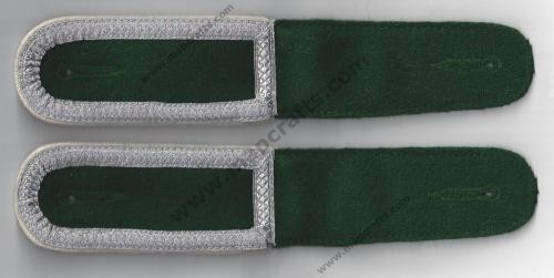 GERMAN UNTERFELDWEBEL BOTTLE GREEN SHOULDER BOARDS – INFANTRY