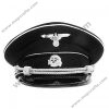 German Allgemeine SS Officer Visor Cap White Piping
