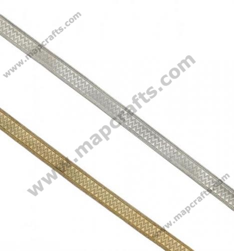 Golan & Silver braid, gold or silver 12 mm