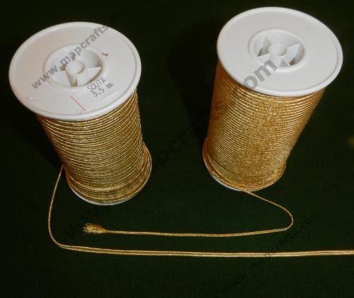 Gold or silver braid 2 mm or 3,5 mm