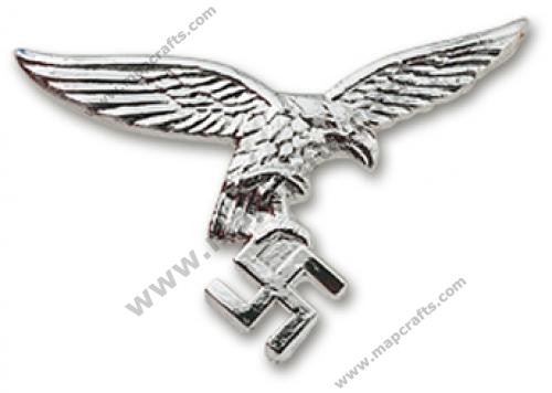 Luftwaffe Eagle pin in silver finish