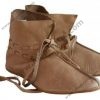 Medieval Leather Shoe Ankle Length Brown, Natural Leather OR Black3