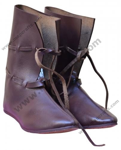 Medieval Leather Shoe Brown High Quality