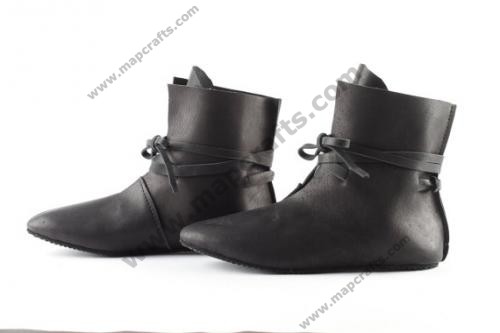 Medieval style Festival boots BLACK