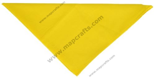 Mens Bandanna Yellow 100% Cotton