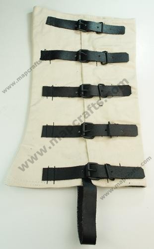 Mens Canvas and Leather Gaiters