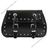New Fashion Motorcycle Cycling Waterproof PU Leather Saddle Bag Black