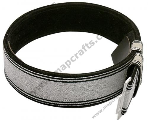 SS Officer Brocade Belt – Silver on Black