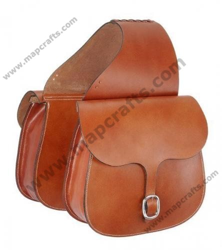Tough-1 Leather Saddle Bag