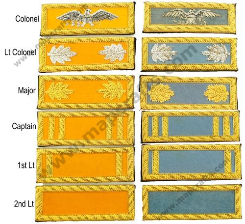 US Officer Shoulder Boards – Pair