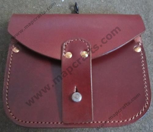 WWI FRENCH M1905.15 LEBEL RIFLE AMMO POUCH. MADE FROM SMOOTH BROWN LEATHER!