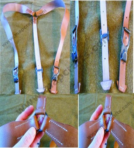 WWI GERMAN M1907 LEATHER EQUIPMENT Y-STRAPS