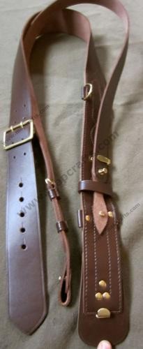 WWI US ARMY SAM BROWN OFFICER NCO LEATHER SERVICE BELT