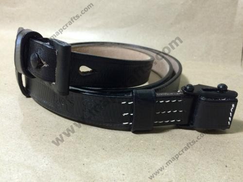 WWII German K98 98K K-98 BLACK LEATHER RIFLE SLING
