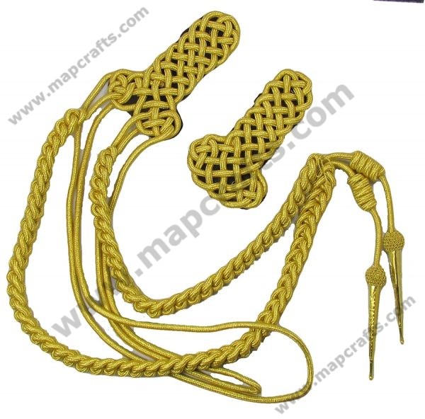 Aiguillette with Shoulder Board Gold