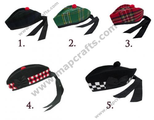 Glengarry Diced Kilt Hat