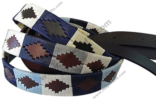 Hand Embroidered Polo Player Belt