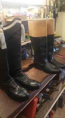 Hessian and Riding Boots
