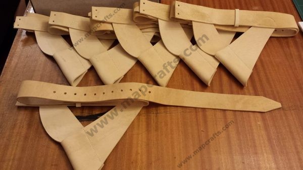 8 Bayonet Belts awaiting the buckle plates