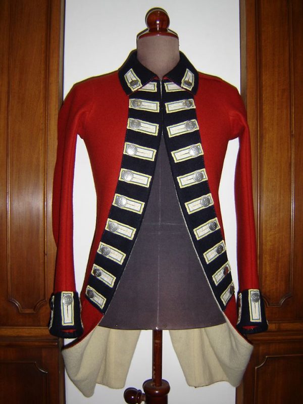 8th Foot private’s coat c.1775