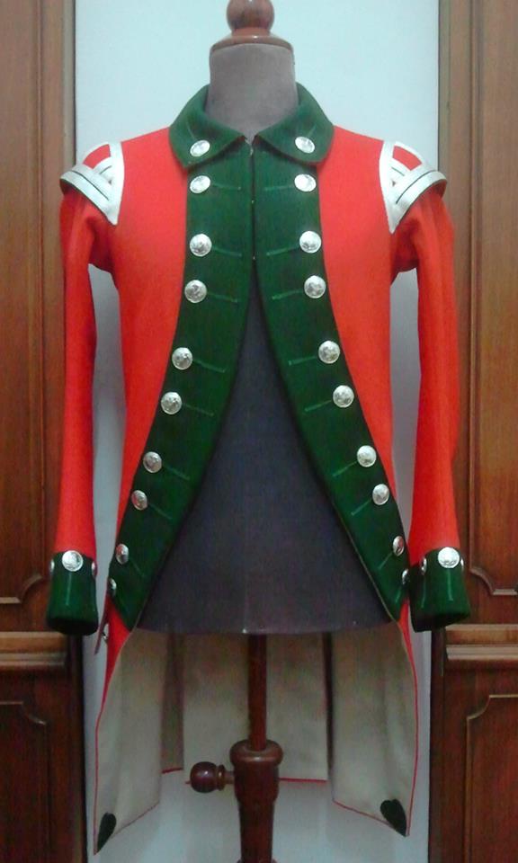 British grenadiers officer’s coat of the 5th Foot c.1775