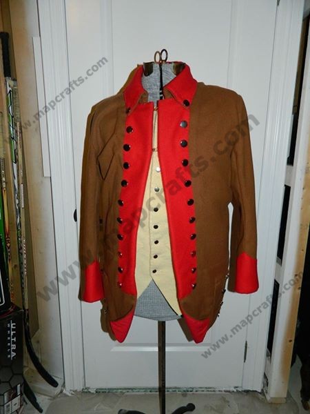 Brown & Red Continental Jacket