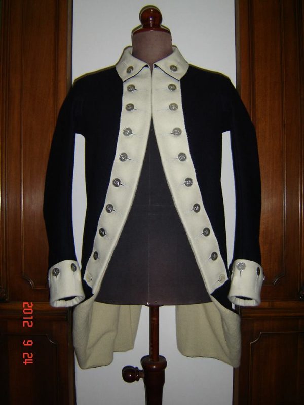 Continental infantry coat c.1776-1781