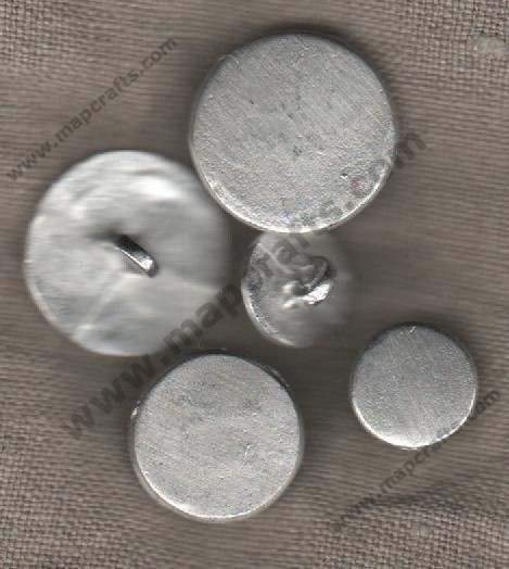 Flat Pewter Buttons