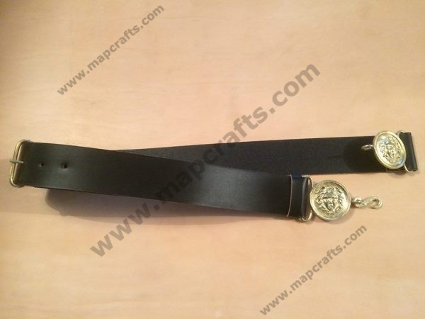 Plain Belt with Medusa Buckle