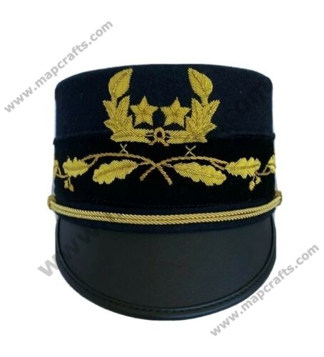 WW1 American Army Military General Officer Hat Visor Hat Cap Kepi