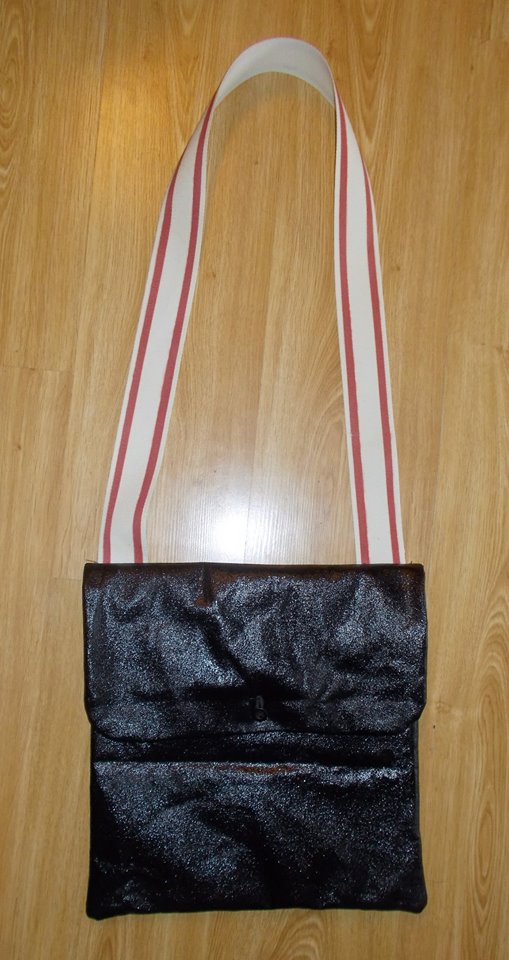 Private purchase haversack is made of period oil paint enameld cloth